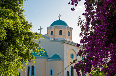 Greece, Dodecanese, Kos,the Agia Paraskevis churchのeditorial素材