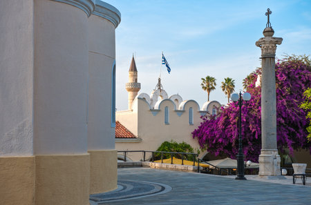 Greece, Dodecanese, Kos,the Agia Paraskevis churchのeditorial素材