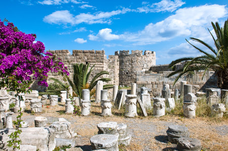 Greece, Dodecanese, Kos, the Knights of St. John castleのeditorial素材