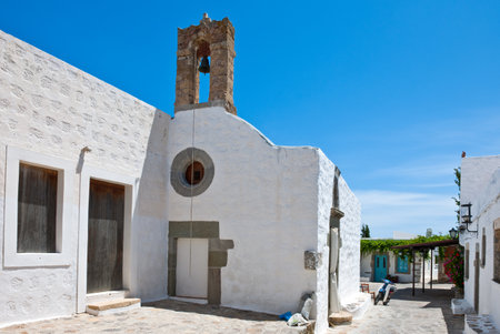 Greece, Dodecanese,Patmos, the Chora villageのeditorial素材