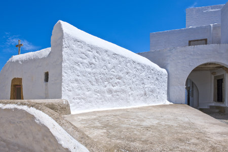 Greece, Dodecanese,Patmos, the Chora villageのeditorial素材