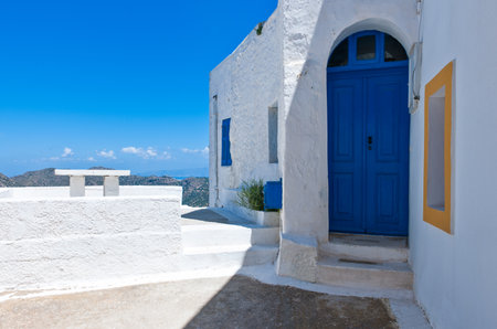 Greece, Dodecanese, Nissyros, the Nikia village on the volcano borderのeditorial素材