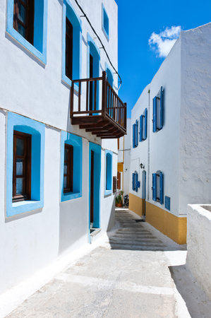 Greece, Dodecanese, Nissyros, the Nikia village on the volcano borderのeditorial素材