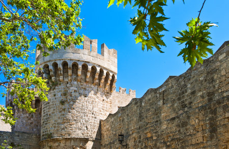 Greece, Dodecanese, Rhodes, the medieval Grand Master palaceのeditorial素材