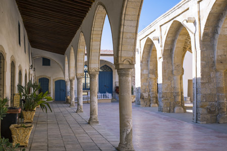 Greece, Cyprus, Larnaka, the porch of the St. Lazarus churchのeditorial素材