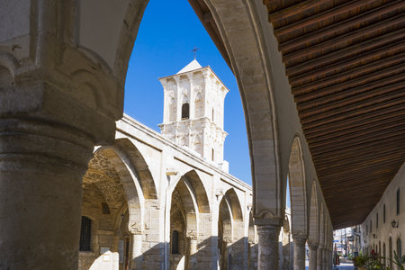 Greece, Cyprus, Larnaka, the porch of the St. Lazarus churchのeditorial素材