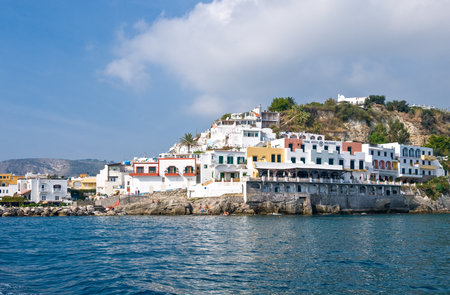 Ischia, Italy - October 19, 2008: View of the S.Angelo villageのeditorial素材