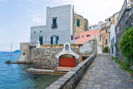 Italy,Ischia, Ischia Ponte, casa Malcovatiの写真素材