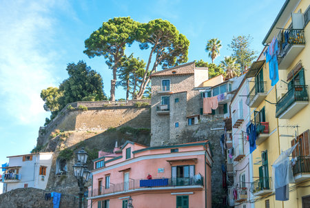 Sorrento, Italy -  November 15, 2015:  The fisherman village of Marina Grandeのeditorial素材