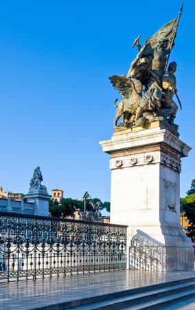 Rome,  the basement of the monument to Vittorio Emanuele IIの写真素材