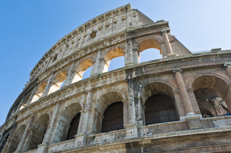 Italy,Rome, the Amphitheatrum Flavium named Colosseo in the Middle Age