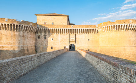 Senigallia, Italy - September 01,2015: View of the Rocca Roveresca