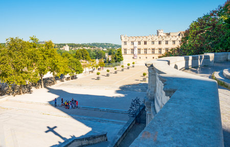France, Avignon, Palace square, the Archbishops palace, also known as Petit Palaceのeditorial素材