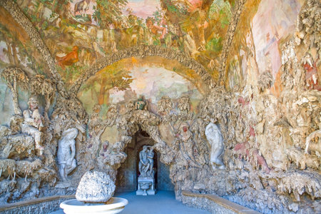 Italy,Tuscany,Florence,the Grotta del Buontalenti in the Boboli garden