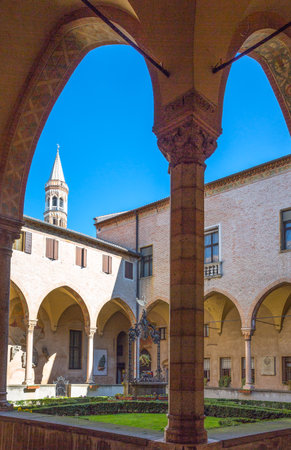 Padua, Italy - March 21, 2013: The cloister of the St.Antony Basilicaのeditorial素材