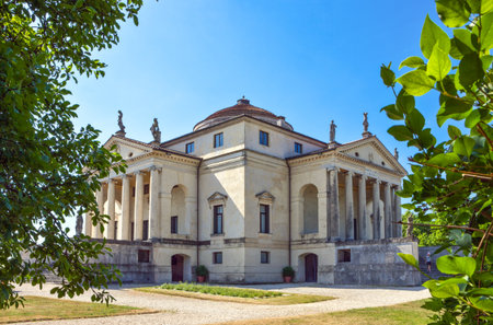 Vicenza, Italy - May 9, 2011: The Villa La Rotonda by the architect Andrea Palladio.のeditorial素材