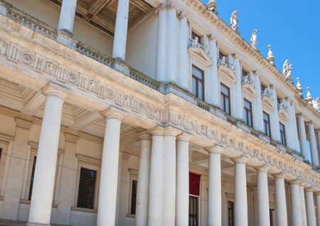 Italy, Vicenza, the Chiericati Palace by the architect Andrea Palladioのeditorial素材