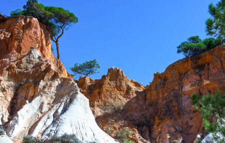 Portugal, Algarve, Albufeira, the Praia Da Falesia