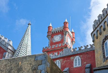 Sintra, Portugal - March 26, 2009: The Palacio Da Penaのeditorial素材
