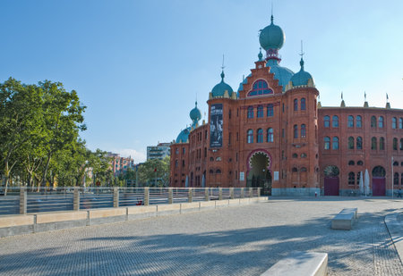 Lisbon, Portugal - March 28, 2009:  The Praca de Touros in Campo Pequeno districtのeditorial素材