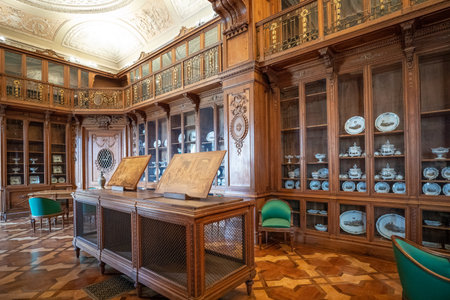 Monza, Italy - March 27, 2018: The apartments of the Royal villaのeditorial素材