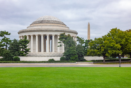 USA, Washingrton, view of  the Jefferson Memorialのeditorial素材