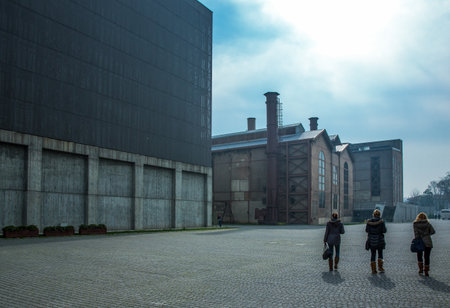 Istambul , Turkey - February 21, 2013: The Santral complex, an old power plant transformed into a museum and universityのeditorial素材