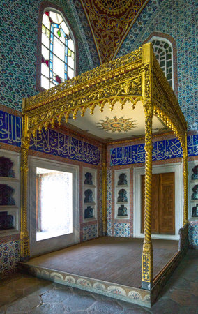 Istambul , Turkey - Mai 1, 2013:  Topkapi Palace,   the Harem, the Chamber of Murat III