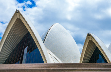 Sydney, Australia - October 17, 2014:  Architectural detail of the Opera Houseのeditorial素材