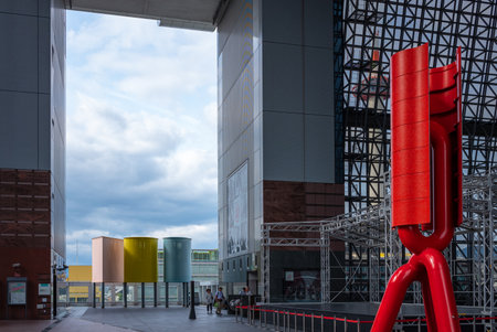 Kyoto, Japan - June 12, 2017: The  modern architectures of the Kyoto train stationのeditorial素材