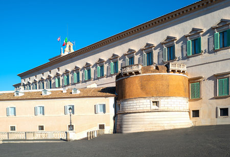 Italy, Rome, side wiew of the Quirinale  palaceのeditorial素材