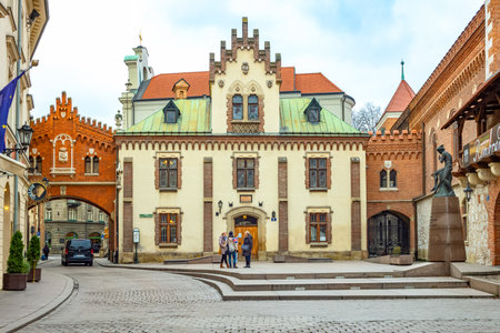 Cracow, Poland - December 7, 2017: The Princes Czartoryski Museum in the old townのeditorial素材