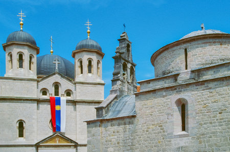 Kotor, Montenegro, the facade of Orthodox Church of St. Nicholasの写真素材