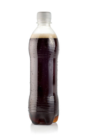 Bottle of soda isolated on a white backgroundの写真素材