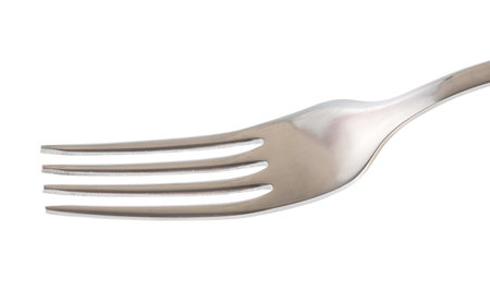 Stainless steel forkの写真素材