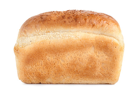 Loaf of Bread isolated on white backgroundの写真素材