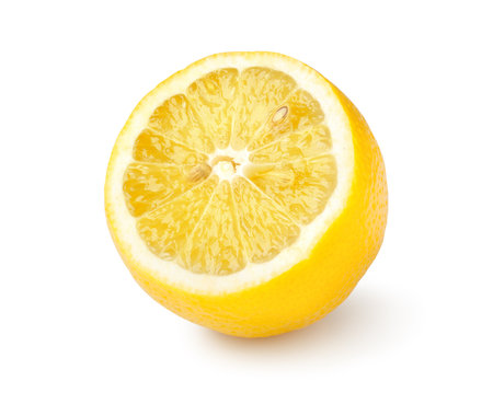 Ripe lemon isolatedの写真素材