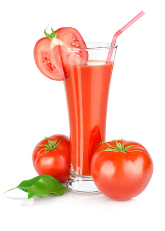 Tomato juice isolatedの写真素材