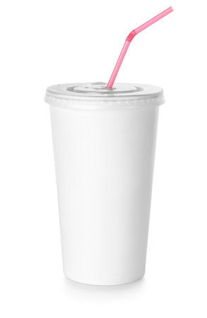 White paper cupの写真素材