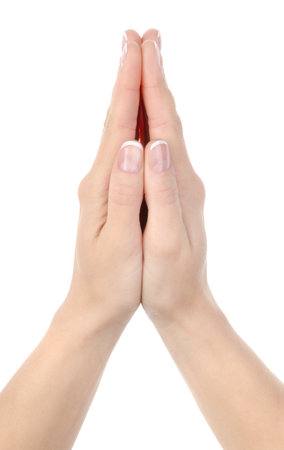 Woman prayingの写真素材