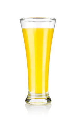 Glass of fresh orange juiceの写真素材
