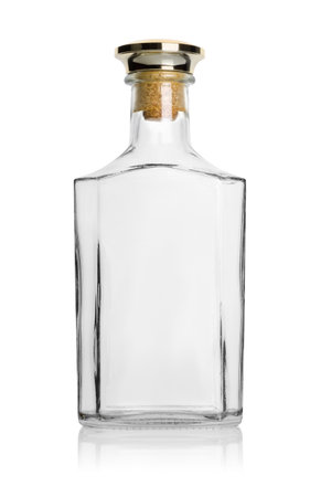 Empty bottle cognacの写真素材