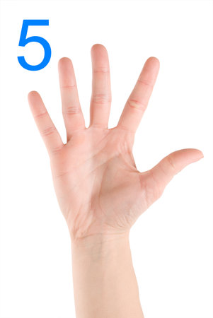 Number fiveの写真素材