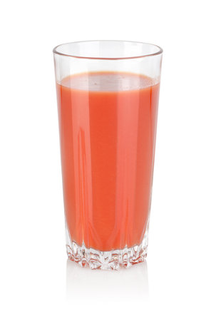 Glass of tomato juiceの写真素材
