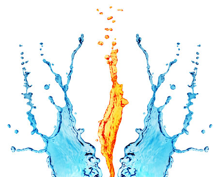Fire and waterの写真素材
