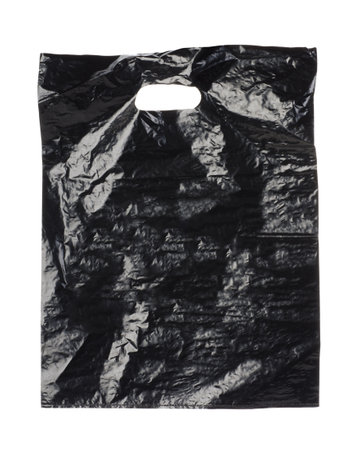 Black plastic bagの写真素材
