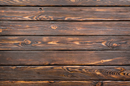 Old dark wooden boardの写真素材