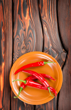 Pepper in a plateの写真素材