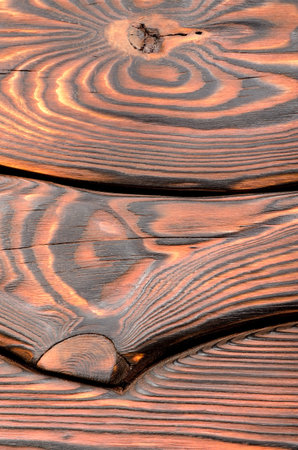 Old dark wooden boardの写真素材
