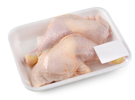 Chicken drumsticks isolatedの写真素材